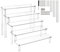 Worown Acrylic Riser Shelf, 5-Tier Clear Display Stand, Clear Display Riser Shelf for Cupcake, Trophy, Perfume, Figures, Cosmetics, Jewelry, Collections and Party Desserts