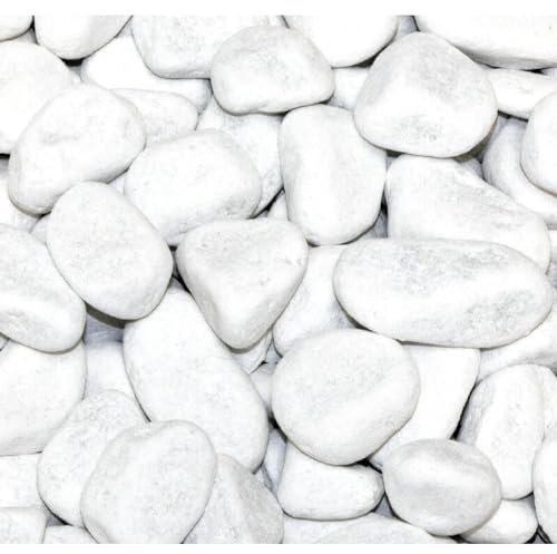 BURI 10kg Marmorkies Carrara weiß 15-25mm Dekosand Ziersteine