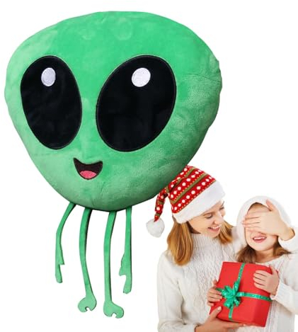Ceolup Plüsch-Alien-Stofftiere | Weiches Weltraumspielzeug - 6,7 Zoll Plüschpuppen-Gesichtskissen, Gefülltes Kissen zum Kuscheln, Alien-Geschenke