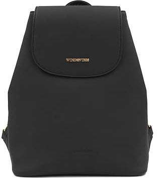 WIND & VIBES Amsterdam Black M Rucksack | Handtasche | Reiserucksack Mädchen | Tasche mit individuell anpassbaren Taschenklappen | Wasserdicht | Hochwertiger Rucksack Damen für Uni, Schule, Reisen