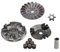 Variomatik + Riemenscheibe Set passend für Aprilia Amico Rally SR 50, Yamaha BWS Slider Neos Jog R RR Aerox, MBK Booster Mach G Nitro Ovetto Stunt, Malaguti F10 F12 Phantom F15 Firefox 50ccm 2T Roller