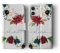 Tirita Personalised Wallet Flip Phone Case Compatible with iPhone 15 Pro Max, with card pockets, Floral Spring Flowers