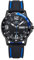 UMR RUHLA Armbanduhr Sport, für Herren, Quarz, analog, Edelstahlgehäuse, Mineralglas, wasserdicht bis 10 bar, Farbe:Blau/Schwarz