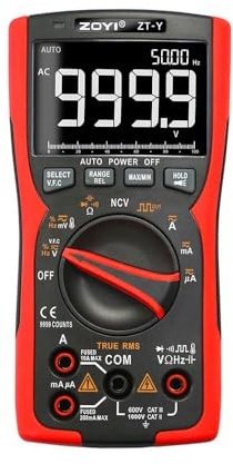 ZOYI ZT-Y 9999 Count Digital Multimeter with True RMS, V.F.C & Square Wave Output