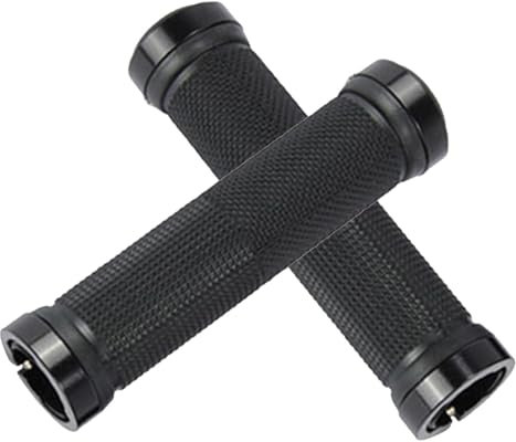 HunicandIU Puños para Manillar de Bicicleta, Adecuados para Todas Las Bicicletas, Asas Dobles de Bloqueo, Mango Antideslizante para Bicicletas eléctricas