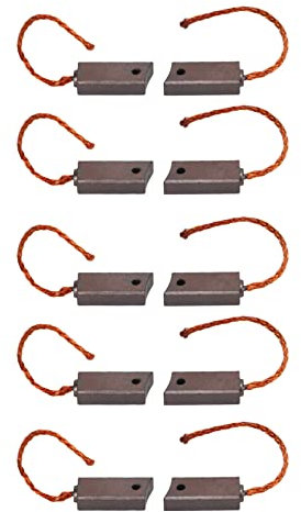 Juego de Cepillos Reguladores del Alternador, Repuesto de 10 Escobillas de Carbón, Aptos para VALEO CARGO PX602 P60 LETRIKA, OE: 092950