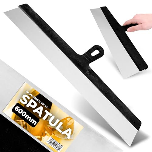 Spatola 600 mm Coltello da Pittore Raschietto per Superfici Raschietti per Pareti Raschietto per Facciate Spatola da Muratore Coltelli da Stucco in Acciaio Attrezzo