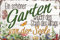 LUCKYLINDE - Wetterfestes Blechschild, Gartenschild – Ein schöner Garten wischt den Staub des Alltags von der Seele – 14 x 20 cm