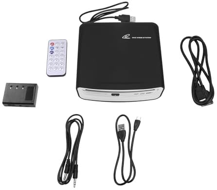 Onmancy CD Player für Auto mit USB Anschluss, Externe Stereoanlage, DVD Player mit AUX für Android, Ideal für Musikliebhaber