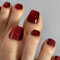 Press On Toenail Glossy Fake Toenail Glues On Toenail Cats Eye Acrylic Fake Toe Nails Stick On False Toenail With Design