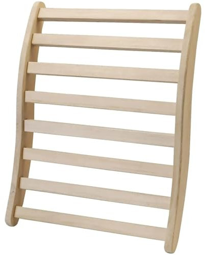 XUCZHAI Chaise de Sauna en pin et pruche en Forme de S avec Dossier et Banc d'accessoires for Sauna