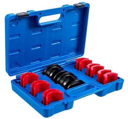 Motorcycle Bike Fork Seal Driver Tool Kit, 14Pcs Universal Fork Sealed Driver Installer Set, Oil Seal Installation Tool for 35mm 36mm 40mm 41mm 42mm 43mm 45mm 46mm 47mm 48mm 49mm 50mm