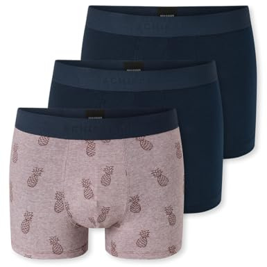 Schiesser Herren 3 PACK Boxershorts Bio Baumwolle Multipack - 95/5 Organic