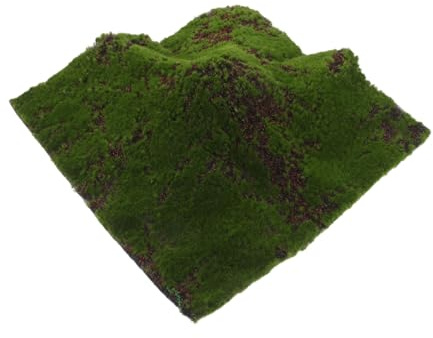 CVUTOVO Künstliche Moosmatte 30x30 cm aus Kunststoff mit Wetterbeständiger Oberfläche für Bastelarbeiten als Gras Deko Künstlich Terrasse und Garten
