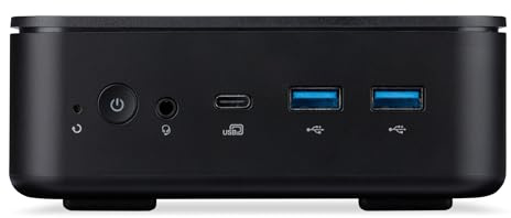 acer Mini PC | Veriton NUC | Schwarz | N100 | RAM: 32GB | SSD: 500GB | Windows 11 Pro | Sicherungsstick