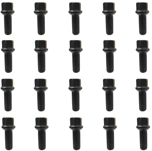 TRACER 20x Radschrauben M14x1,5 Kugelbund R14 27mm | Schlüsselweite 17mm kompatibel mit Mercedes-Benz A 176 A 177 B 242 B 246 B 247 C 204