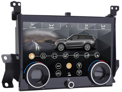 Tbest Panneau Tactile pour Voiture, 10 Pouces, Chauffage du Siège, Mémoire de la Température, Mode Jour et Nuit, Contrôle de la Température, écran LCD pour Sport L494 2013 – 2017