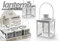 GICOS SRL Lanterna Porta Candela lumini Tea Light 7 * 15(11) cm Living Garden Classica Shabby Chic Decoro Albero della Vita ACA-732775