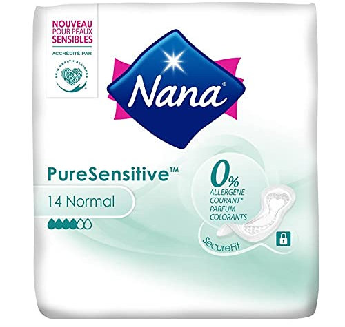 NANA - Ultra Pure Sensitive 14 Serviettes Normal - Lot De 4