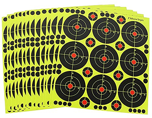 25 Fritz-Cell Splitterziele Splittersticker Typ 3762 selbstklebend Zielscheibe für alle Gewehre, Pistolen, Luftgewehre, Airsoft, BB, Diabolo kompatibel mit Splatterburst Zielen