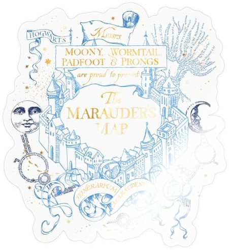 Harry Potter The Marauder's Map Sticker Size S (10 x 10 cm)