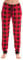Just Love Jogginghose für Damen, Jogger mit rotem Buffalo Plaid, L