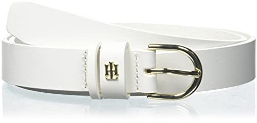 Tommy Hilfiger Damen TH Timeless 2.5 Gürtel, White, 100 cm