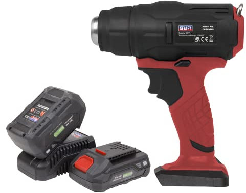 Sealey 20V SV20 Series Cordless Hot Air Gun Kit - 2 Batteries - CP20VHGKIT2