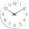 Mosewa Wanduhr, 35,6 cm, geräuschlos, Nicht tickend, batteriebetrieben, einfache minimalistische Holzuhr, dekorativ für Küche, Zuhause, Schlafzimmer, Wohnzimmer, Büro (35,6 cm, Weiß)