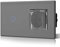 BSEED 1 Fach Schalter 1 Weg Touch-Schalter mit 16A Wechselstromsteckdose mit wasserdichter Abdeckung EU-Standardsteckdosen 157mm*86mm Grau