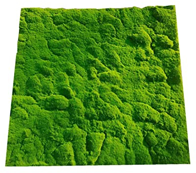 GOFQB Künstliche Moosmatte Rasenteppich Künstliche Mooswand Hohe Dichte Und Haltbarkeit für Patio Balkon Außen Innen (Color : B, Size : 1X1M)