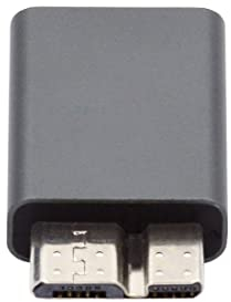 chenyang Adaptateur Micro B vers USB, Micro B mâle vers USB C femelle 10 Gbit/s, transfert de données 5 V 1,5 A, adaptateur convertisseur de charge rapide en alliage d'aluminium pour disque