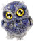 mookaitedecor 3 Zoll Lapislazuli Eule Figur Deko, Handgeschnitzte Tier Eulenstatue Kristall Eule Skulptur Stein für Dekoration, Heilstein Eulen Geschenke, 75-78 cm Hoch