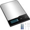 Kitchen Scales, USB Rechargeable Premium Digital Food Scales Weight for Baking and Cooking Electronic Kitchen Scales, 10kgs/1g,Black/Silver