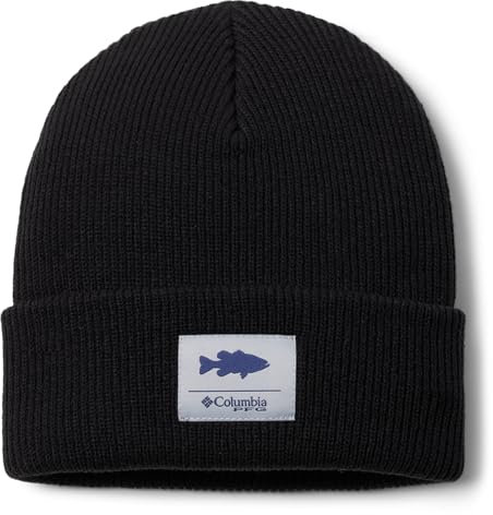 Columbia Uni PFG Cuffed Beanie, Schwarz/Bass, Einheitsgröße