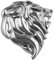 1 Pcs 3D Auto Aufkleber Abzeichen Metall Löwe Kopf Aufkleber Emblem Aufkleber Seite Personalisierte N1M0 Scratch Aufkleber Decorati Dekorative Metall