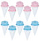 HOBBIESAY 10Pcs 2 Colors Laundry Lint Mesh Bag Washing Machine Pet Hair Filter Reusable Washer Lint Catcher Pet Hair Capture Hose Trap Washing Machine Floating Lint Wire Mesh Bag