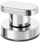 sourcing map Suction Cup Door Handle, 1Pcs - ABS Shower Door Handle, Adhesive Push Pull Armrest for Bathroom Sliding Glass Door Refrigerator (Silver, 62x50mm)