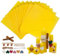 Zakouinn Bienenwachs-Kerzenherstellungsset für Kinder - 12 leuchtende Farben, Bienenwachsblätter zur Kerzenherstellung, Bienenwachskerzen-DIY-Kit für Erwachsene (Natürliches Gelb)