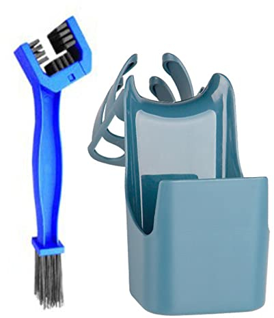 Boîte À Nettoyage Chaîne Moto, Kit Nettoyage Graisse Chaine Moto, Boîte De Stockage D'huile Brosse Outil De Nettoyage Brosse Chaine Moto Outil Anti-éclaboussures pour Vélo