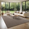 the carpet Turin eleganter Kurzflor Wohnzimmer Teppich, weich und pfelegeleicht, dichter Wohnzimmerteppich, Filzrücken, Tufting, Dunkelbraun, 160 x 220 cm