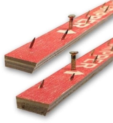 IMPERIAL STUDIOS Carpet Gripper Rods 20ft (6 Metres) – Pre-Nailed & Pre-Cut Strips for Securing Carpet, Rugs, Underlay on Wood Floors, Stairs, or Concrete – Dual Purpose Bars/Sticks with Tack Pins
