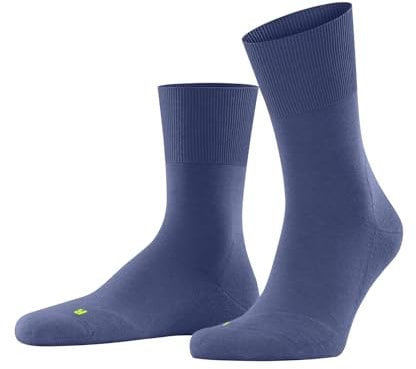 FALKE Unisex Socken Run U So Baumwolle Funktionsmaterial einfarbig 1 Paar, Blau Smoky Blue 6483, 37-38