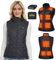 Topdot Heated Gilet Womens Heated Vest with Power Bank 16000mAh 7.4V, 10 Zones Electric Heated Vest with 3 Heating Levels Ergonomic Heating System, Smart Temp Control Warm Vest for Women,M