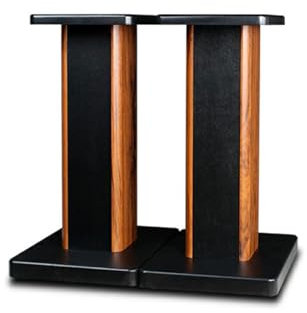 1 par de Patas de Altavoces de Arena de Madera, Soporte de Altavoz para Altavoces Home-Cinema HiFi Bookshelf Box y Satélite y Anti-caída Reposapiés Antideslizante en la Parte Inferior (40 cm)