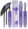 B&Qaugen Lash Cluster Glue and Remover Cluster Lash Glue for DIY Lash Extension 10ML Strong Hold Lash Bond Clear Lash Remover for Cluster Lashes with Clean Brush Eyelash Bond Oil Remover (Black Glue)