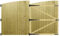 Premier Garden Supplies Made to Measure Tongue & Groove Fully Framed Arch Top Driveway Gates for Measurements Height 5ft - 6ft (150-180cm) x Width: 274cm - 305cm +600mm Hinge Ring Latch Kit