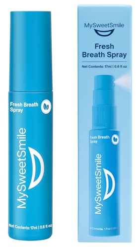 MySweetSmile Frischer-Atem-Spray – Ohne Alkohol & Zucker – Minze – 17ml | Erfrischt den Atem sofort – 'Hervorragend' auf Trustpilot – Zahnarzt-geprüft – 1.000.000+ Kunden