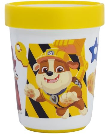 Stor Gobelet réutilisable bicolore avec base antidérapante de 260 ml Pat' Patrouille