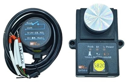 DT02 Probe Wireless Tool Setter Machining Center CNC Router Tool Setting for Z Axis Adjustment Gauge Height Controller, Auto-Check Tool Setting Accessory